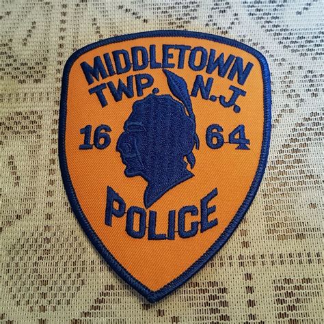 Police Department from December 1 through. . Middletown new jersey patch